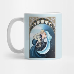 Eclipse - Art Nouveau day/night mythological romance Mug